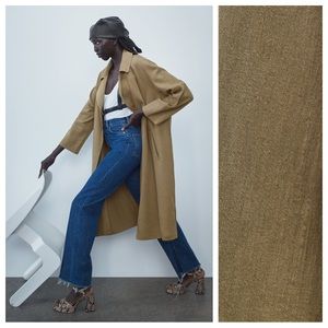 Zara Olive/Tan Trench Coat